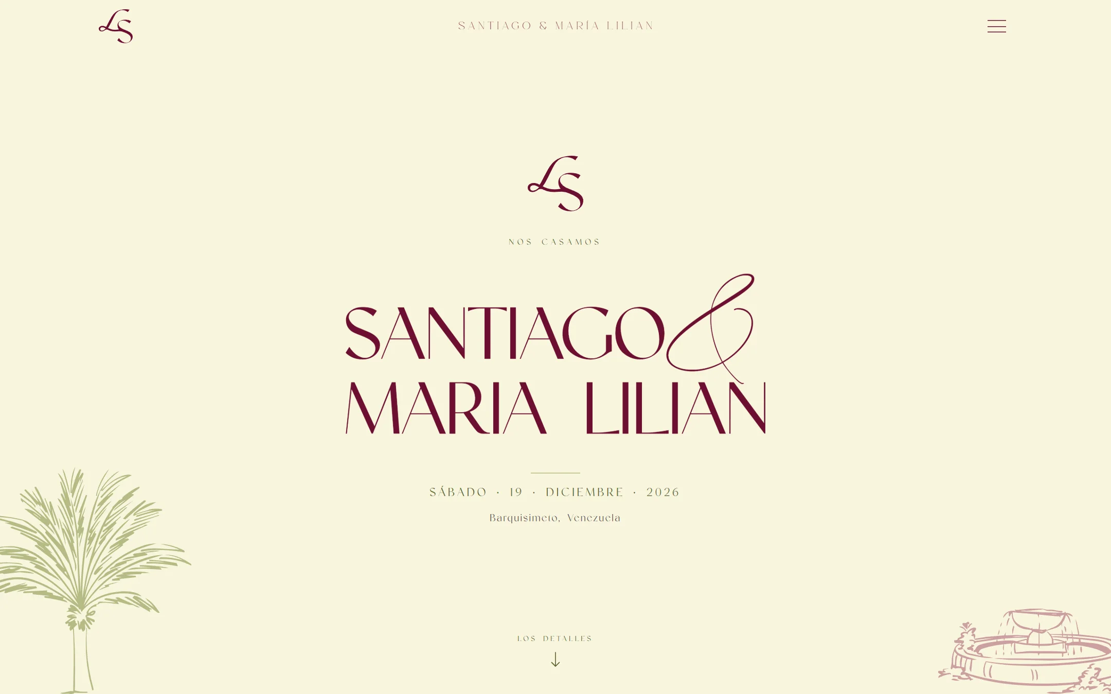 Portada — boda de Santiago & María Lilian