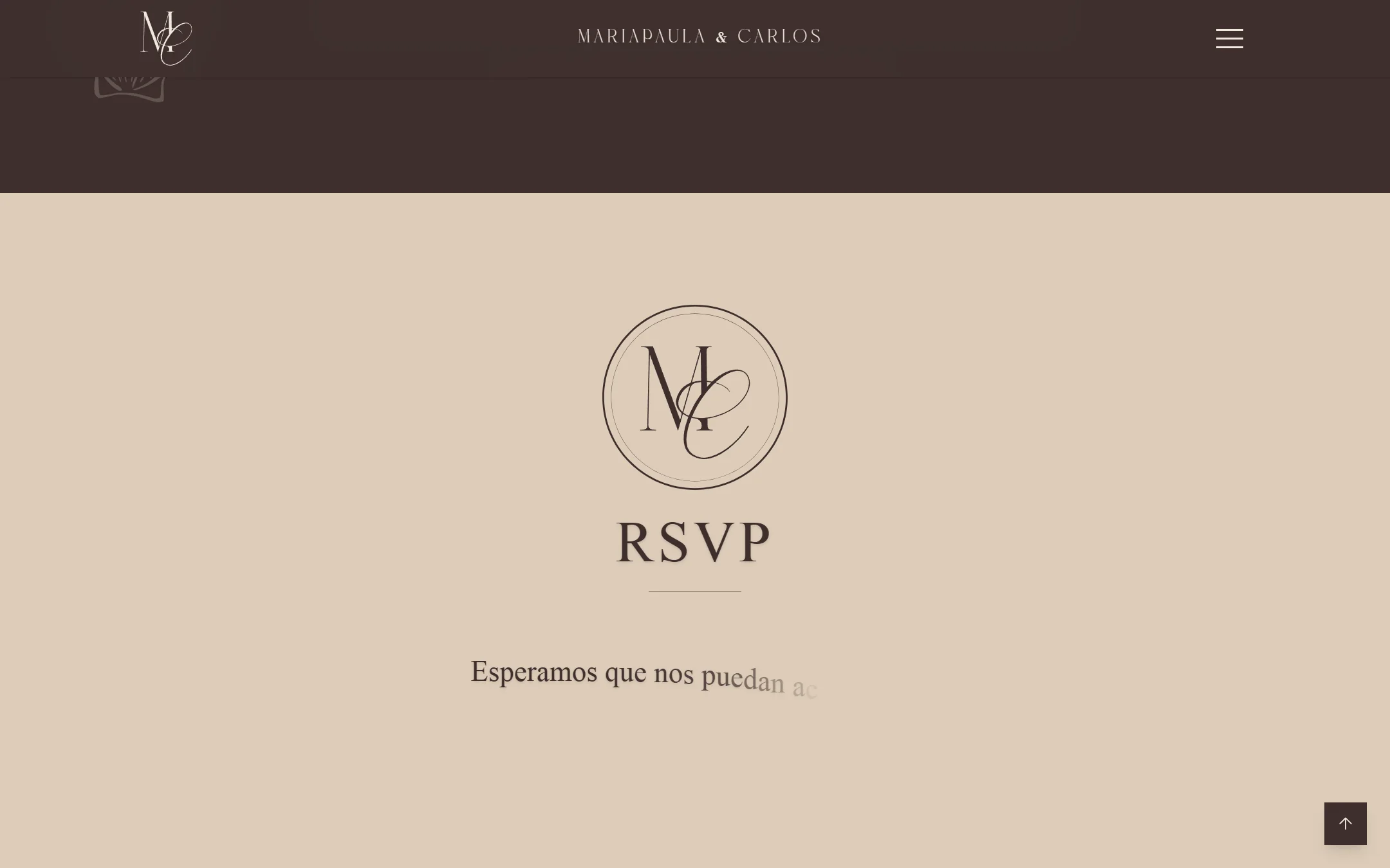 Confirmación — boda de Mariapaula & Carlos