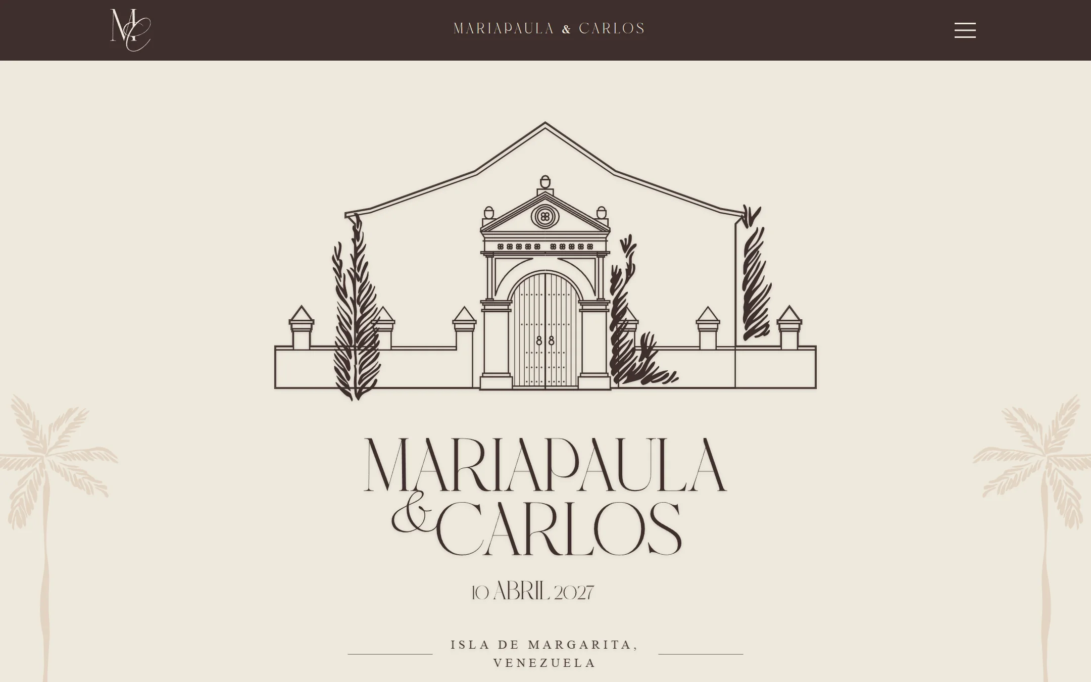 Portada — boda de Mariapaula & Carlos